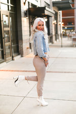 Lace Up Sides Mocha Jogger Pants - Shop Kendry Collection Boutique