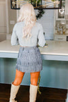Light Blue Cutout Turtle Neck Sweater - Shop Kendry Collection Boutique 