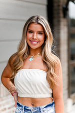 Light Yellow Cropped Tube Top - Shop Kendry Collection Boutique