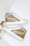 Mateel VH Gold Glitter High Top Sneaker - Kendry Collection Boutique