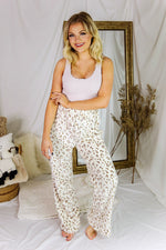 Mauve Leopard Plush Pajama Pants - Shop Cute Pajama Pants At Kendry Collection Boutique