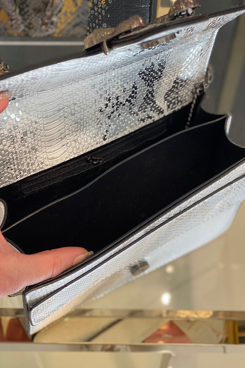 Metallic Horseshoe Purse