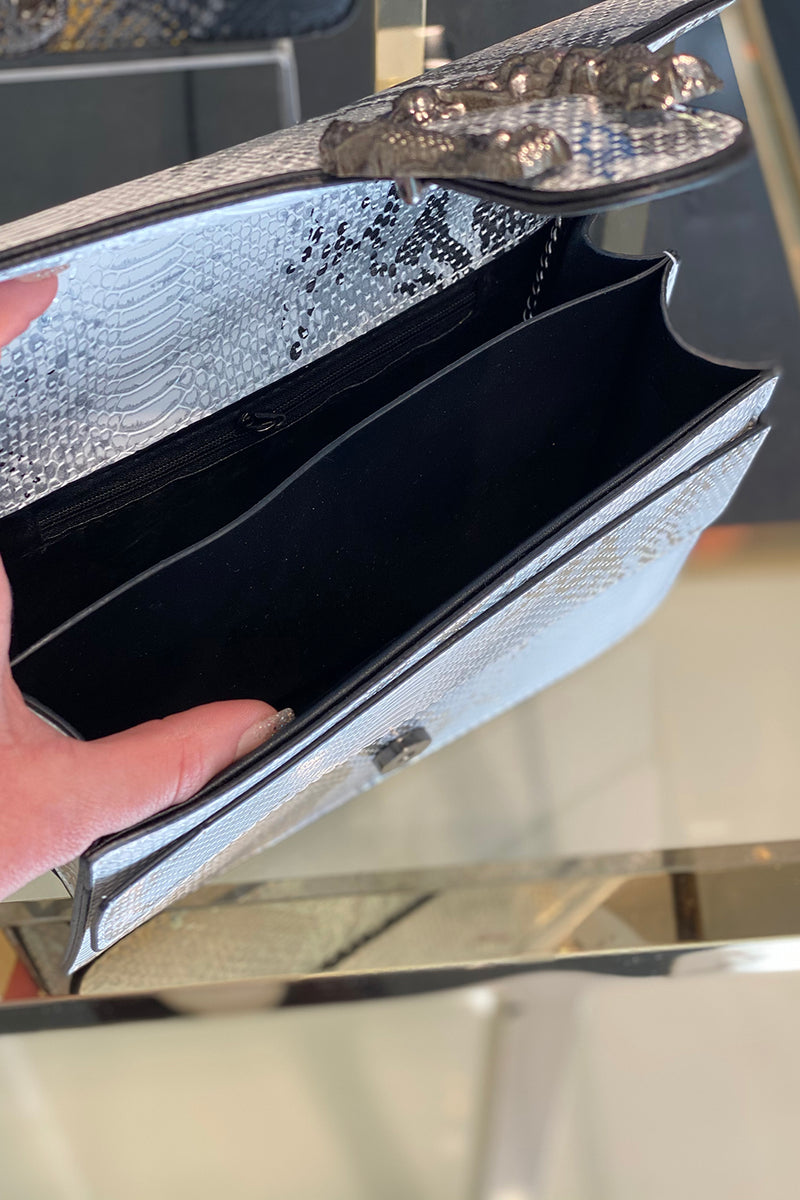 Metallic Horseshoe Purse