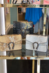 Metallic Horseshoe Purse