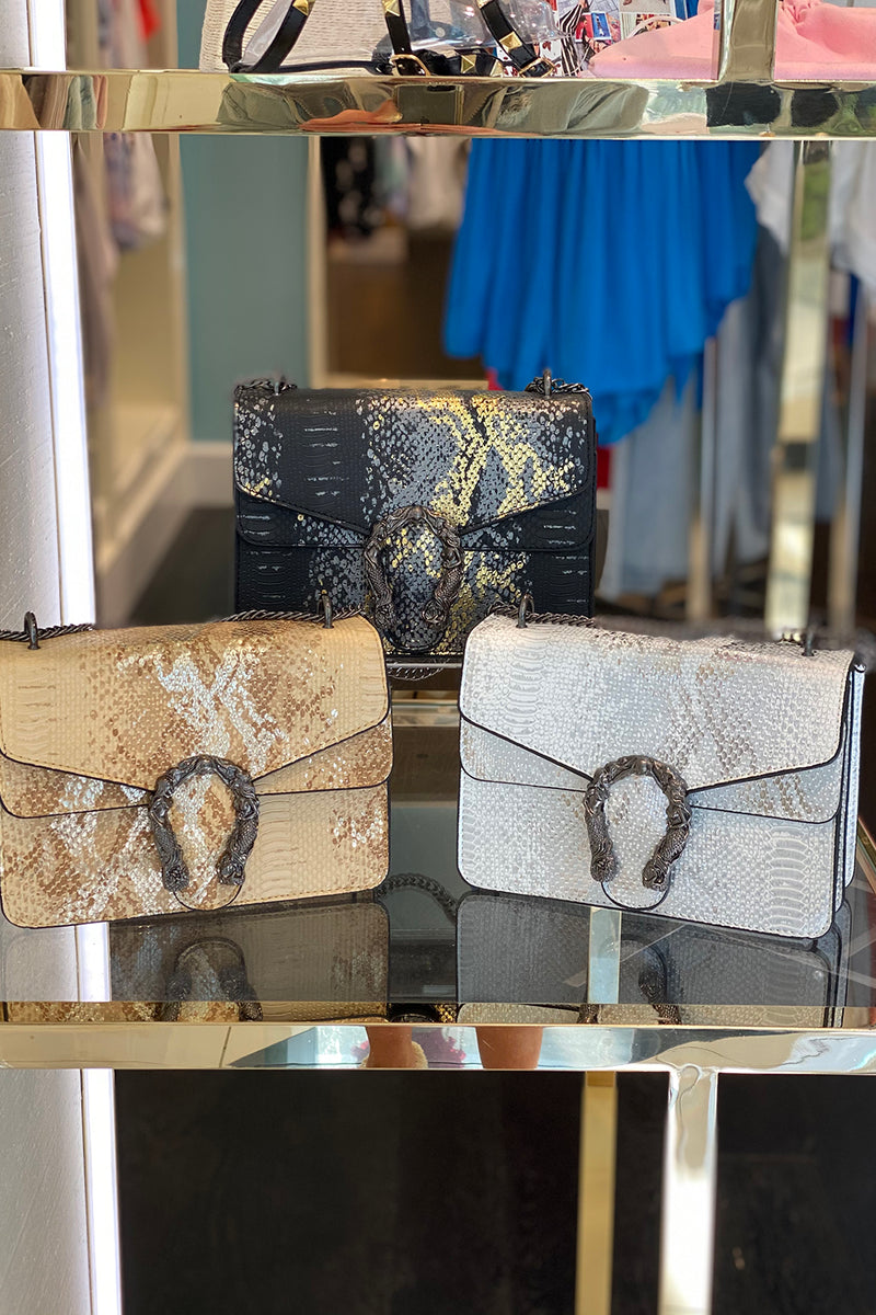 Metallic Horseshoe Purse