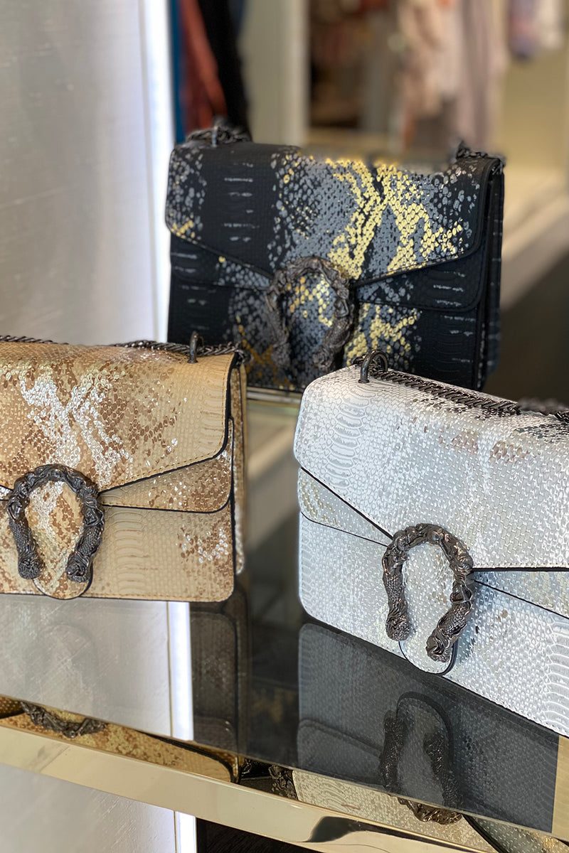 Metallic Horseshoe Purse