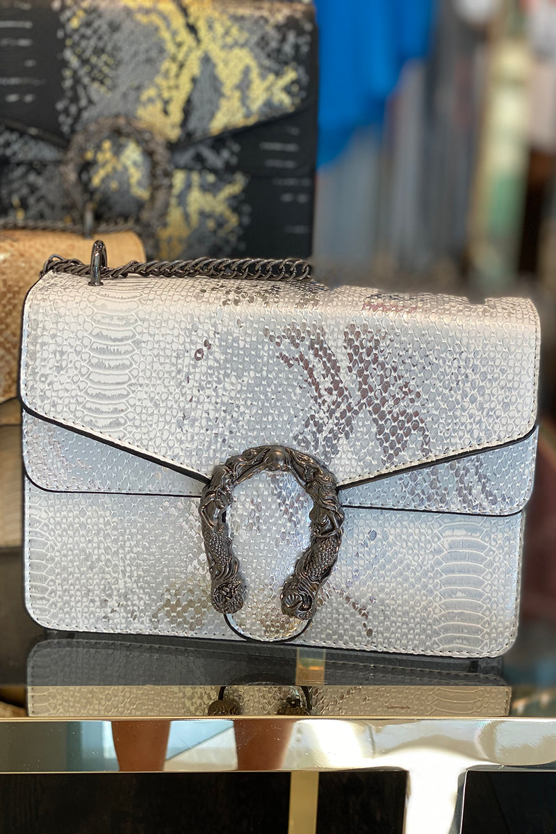 Metallic Horseshoe Purse