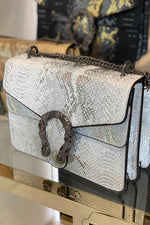 Metallic Horseshoe Purse