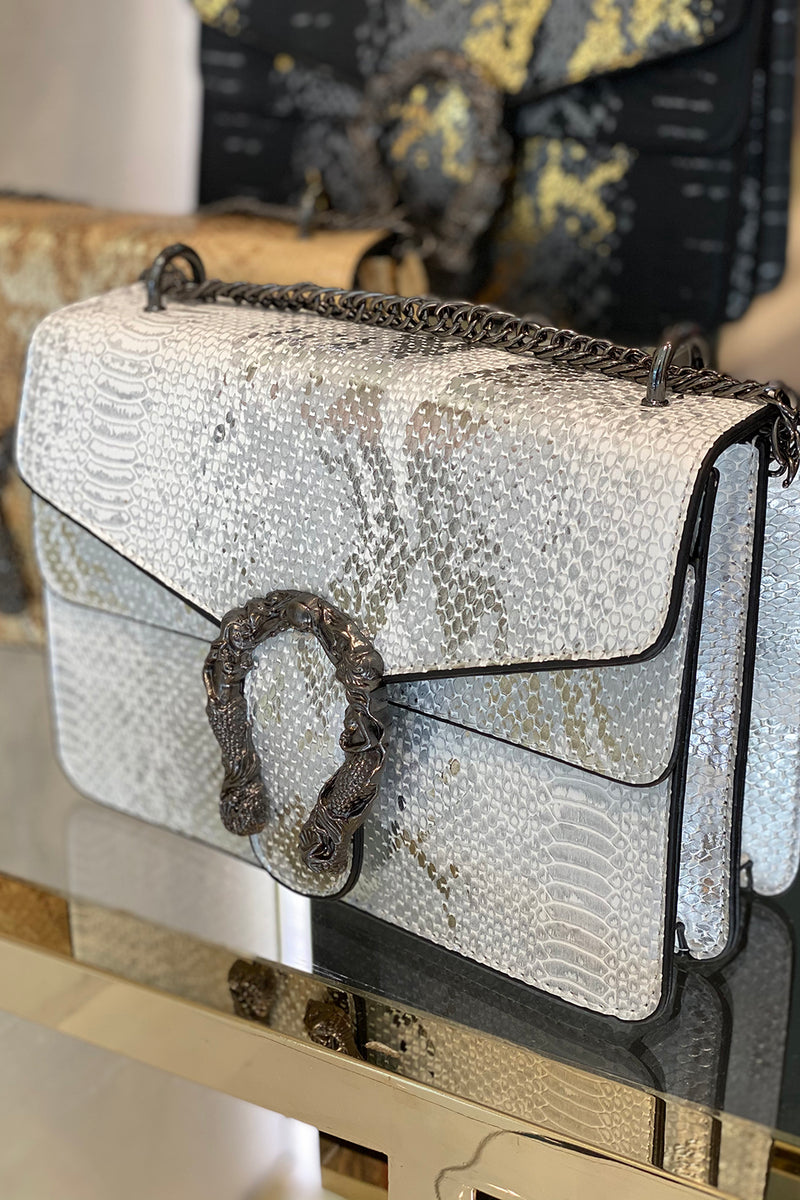 Metallic Horseshoe Purse
