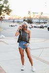 Milly Destroyed High Rise Denim Shorts - Kendry Collection Boutique