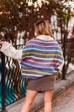 Mixed Print Colorful Sweater - Shop Kendry Collection Boutique