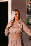 Mocha Cropped Cropped Cutout Pullover - Shop Kendry Collection Online Boutique