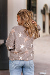 Mocha Star Patterned Sweater - Shop Kendry Collection Boutique