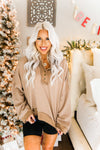 Mocha Studded Pullover - Kendry Collection Online Boutique