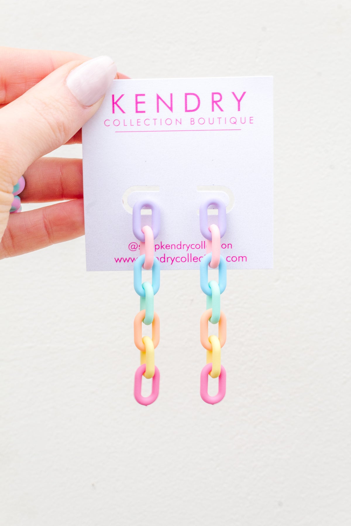 Multicolor Chain Link Earrings - Kendry Collection Boutique