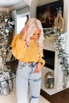 Mustard Yellow Chenille Turtle Neck Sweater
