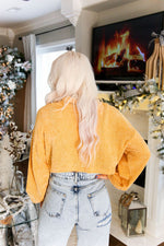 Mustard Yellow Chenille Turtle Neck Sweater