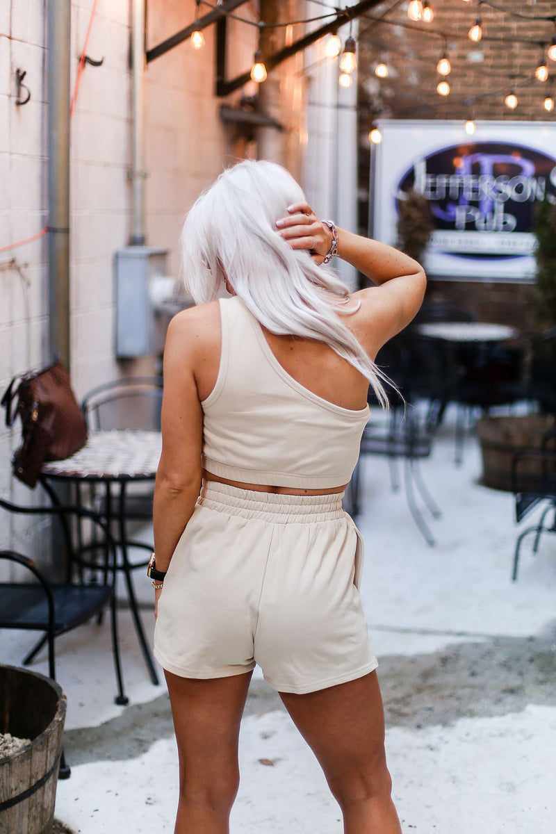New Classic One Shoulder Two Piece Set - Kendry Collection Boutique