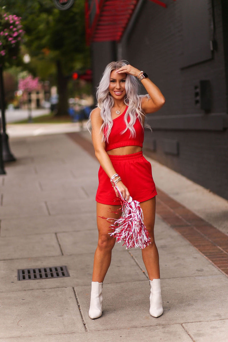 New Classic One Shoulder Two Piece Set - Kendry Collection Boutique