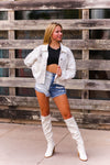Nora Two Toned Denim Shorts - Shop Kendry Collection Boutique