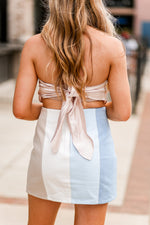 Nude Silk Bandana Tie Top - Shop Kendry Collection Boutique
