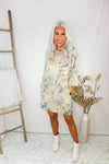 Olive Tie Dye T-Shirt Dress With Pockets - Shop Kendry Collection Boutique