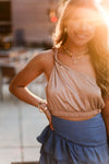 One Shoulder Twisted Strap Tank Top - Shop Kendry Collection Boutique