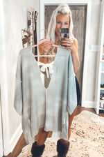 Open Back Grey Knit Cardigan - Kendry Collection Boutique