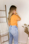 Orange Ruched Cutout Top - Shop Kendry Collection Boutique