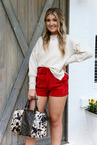 Oversized Balloon Sleeve Knit Sweater- Shop Kendry Collection Boutique