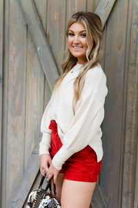Oversized Balloon Sleeve Knit Sweater- Shop Kendry Collection Boutique