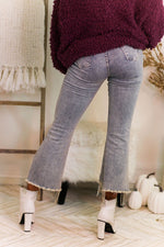 Palmer Black Rhinestone Fringe Flare Jeans - Kendry Collection Boutique