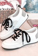 Perla White Chrome Star Low Top Vintage Havana Sneaker - Shop Kendry Collection Boutique