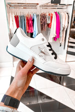Perla White Chrome Star Low Top Vintage Havana Sneaker - Shop Kendry Collection Boutique