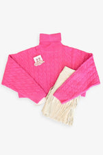 Hot Pink Turtle Neck Sweater