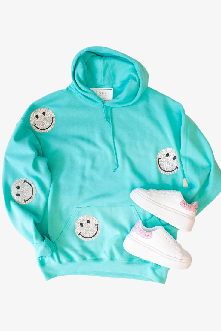 Blue Holographic Skull Crewneck Shop Kendry Collection Boutique
