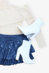 Taupe One Shoulder Sweater Top
