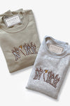 Grey Marshmallow Fireside Embroidered Sweatshirt
