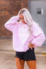 Pink Bride Pearl Letter Crewneck - Shop Kendry Collection Boutique