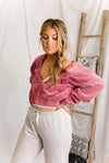 Pink Corduroy Zip Up Jacket - Shop Kendry Collection Boutique