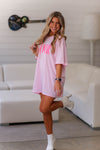 Pink Dior Lightning Bolt Graphic Tee - Shop Kendry Collection Boutique