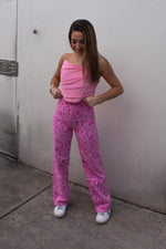 Pink Groovy Swirl Straight Leg Jeans - Shop Kendry Collection Boutique