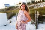 Pink Leopard Print Halter Romper - Shop Kendry Collection Boutique
