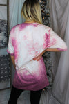 Pink Madonna Bleached Band Tee - Shop Kendry Collection Boutique
