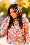 Pink Multi Color Knit Sweater - Shop Kendry Collection Boutique