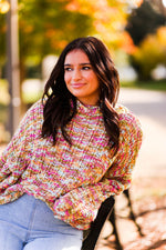 Pink Multi Color Knit Sweater - Shop Kendry Collection Boutique