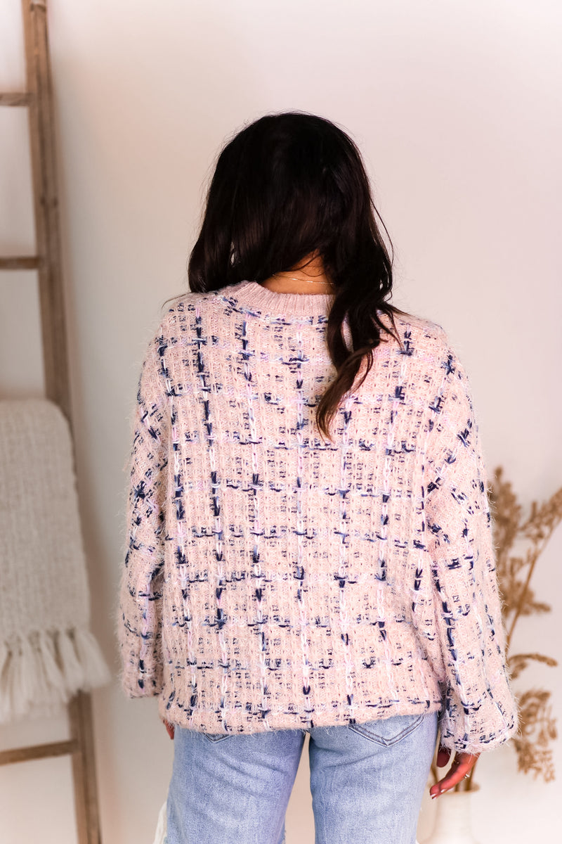Pink Multicolor Knit Sweater - Shop Kendry Collection Boutique