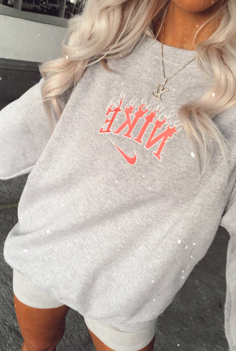 Pink Nike Flame Crewneck Sweatshirt - Shop Kendry Collection Boutique