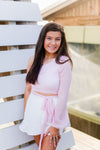Pink Plaid One Shoulder Side Tie Top - Shop Kendry Collection Boutique