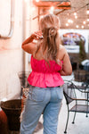 Pink Ruffle Tube Top - Shop Kendry Collection Boutique